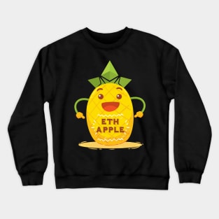 ETH apple Funny ethereum Crewneck Sweatshirt